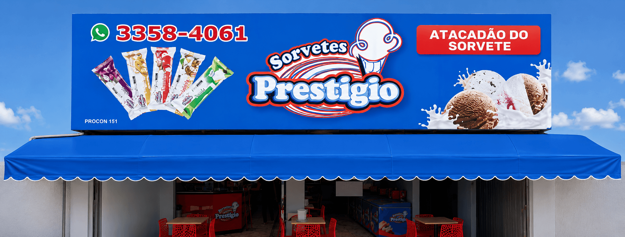 Campanha Sorvetes Prestígio Banner